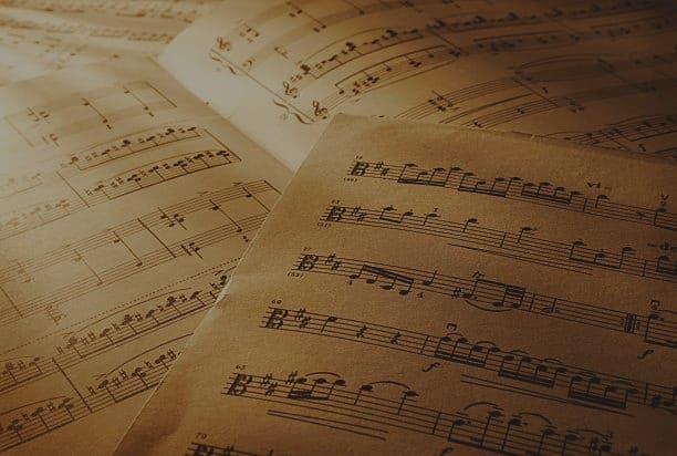 Music sheets at North Music Academy